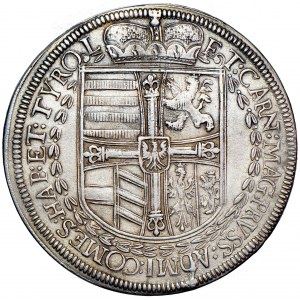 Niemcy (Austria), Tyrol, Maksymilian jako arcyksiążę, talar 1614, men. Hall