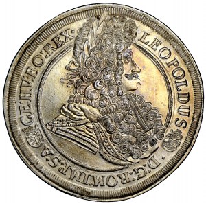 Hungary, Leopold I, 1696 thaler, men. Krzemnica (Kremnica, Körmöcbánya).