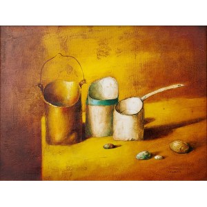 Gennadiy Tishchenko, Still Life with a white ladle, 2008