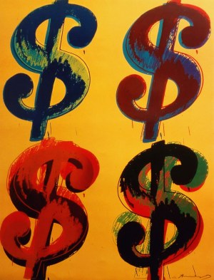 Andy Warhol (1928 - 1987), Dollar Sign (4), plakat, 2000