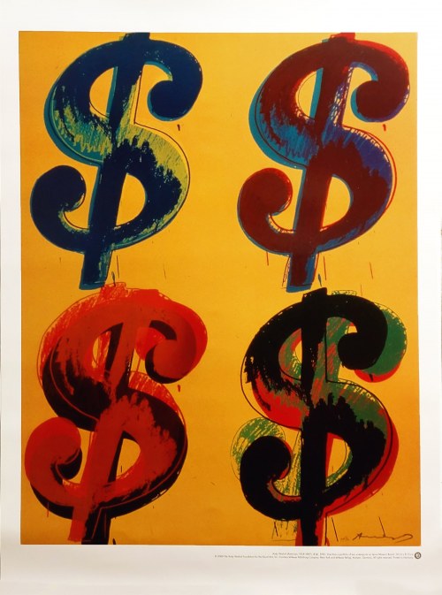 Andy Warhol (1928 - 1987), Dollar Sign (4), plakat, 2000