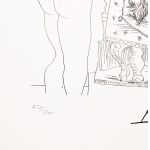 Pablo Picasso (1881 - 1973), Lithographie, Marie - Therese reflektiert über ihr surrealistisches Bild