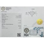Diament 0.23 ct VVS1 G Certyfikat IGI