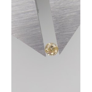 Přírodní diamant 0,13 ct P1 ocenění $.787 brutto