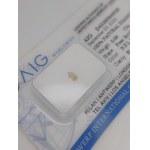 Natural diamond 0.09 ct Si AIG Milan