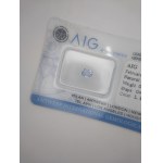 Szafir naturalny 0.48 ct AIG MILAN