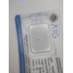 Diament naturalny 0.14 ct I1 AIG MILAN