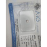 Diament naturalny 0.14 ct I1 AIG MILAN