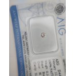Diament naturalny 0.14 ct I1 AIG MILAN