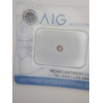 Diament naturalny 0.14 ct I2 AIG MILAN