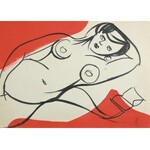 Monika Piwowarska (1914-2006)	Akt leżący dwustronny