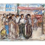 Aleksander Kobzdej (1920 Olesko na Ukrainie – 1972 Warszawa)	Scena z robotnikami	