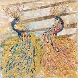 Mariola Swigulska, In the weave of golden feathers, 2024