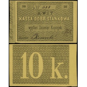 Polsko, stvrzenka na 10 kopějek, cca 1860-1865