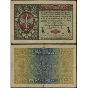 Polska, 1/2 marki polskiej, 9.12.1916