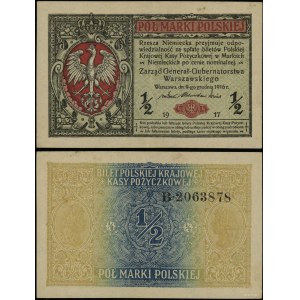 Polska, 1/2 marki polskiej, 9.12.1916