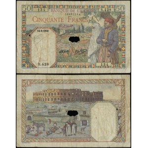 Algieria, 50 franków, 12.08.1940