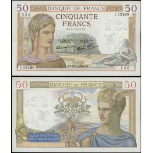Francja, 50 franków, 22.02.1940