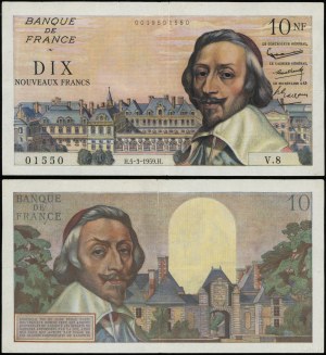 France, 10 new francs, 5.03.1959