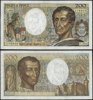 France, 200 francs, 1981