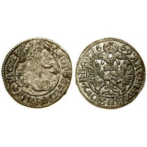 Śląsk, 3 krajcary, 1669 SHS, Wrocław