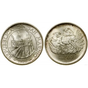 San Marino, 500 lire, 1974, Roma