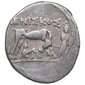 Illyria (Dyrrachion) AR Drachm, c. 80-55 BC - Meniskos and Lykiskos, magistrates.