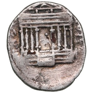 Kingdom of Numidia (Utica) AR fourrée Denarius ND - Juba I (c. 60-46 BC)