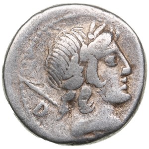 Roman Republic (Rome) AR Denarius, 82 BC - P. Crepusius