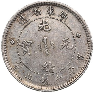 China (Kwangtung) 10 Cents (72 Candareens), ND (1890-1908)