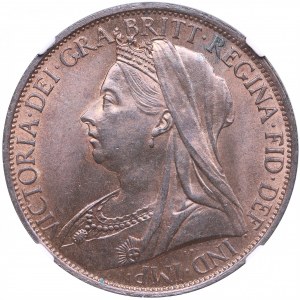 United Kingdom One Penny 1897 - Victoria (1837-1901) - NGC MS 64 BN