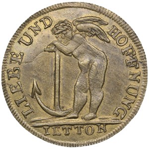 Germany (Saxony) Bronze Jeton - Love and Hope - Friedrich August 1806-1827