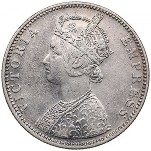 India (Great Britain, Calcutta) Rupee 1887 C - Victoria (1837-1901)