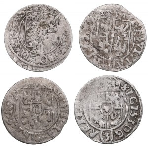 Group of 1/24 taler silver coins (Sweden, Riga, Prussia, Poland) (4)
