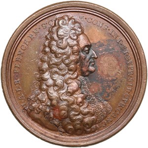 Poland (Silesia) Bronze Medal 1718 - 50th anniversary of Baron Johann Adrian von Plencken