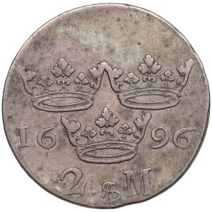 Sweden 2 Mark 1696 - Karl XI (1660-1697)