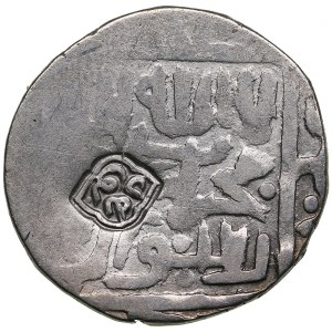 Timurid (Astarabad) AR countermarked Tanka - Sultan Husayn (3rd reign, AH 873-911 / 1469-1506 AD)