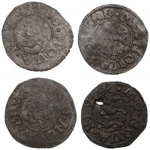Group of Reval (Sweden) Bi Schillings (4) - Erik (1560-1568)