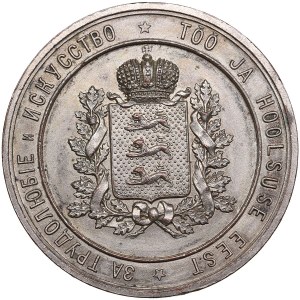 Estonia (Russia) Bronze (silvered) Medal - Yakobi Agricultural Society 