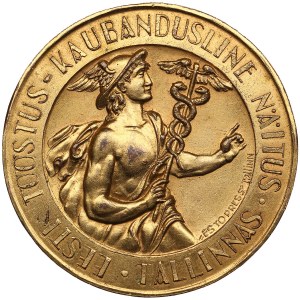 Estonia (Tallinn) The small Gold Medal (Gilted Bronze) 1922 - 1st Industrial and Trade Exhibition in Tallinn