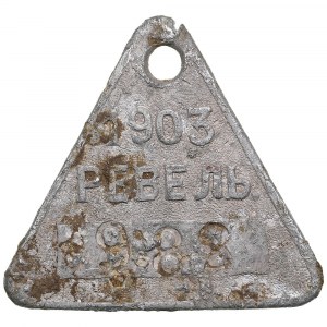 Estonia (Russia) Aluminium Triangle Jeton 1903 - Reval - Countermarked 983