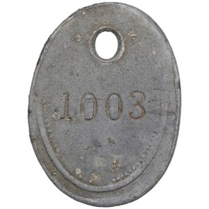 Estonia (Russia) WM Oval Jeton 1907 - Reval - Countermarked 1003