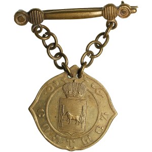 Russia (Poland) Official Brass Badge 1864 (1900th) - Soltyś of Kalisz Province