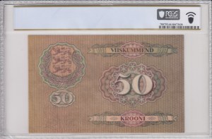 Estonia 50 Krooni 1929 - PCGS 64 CHOICE UNC