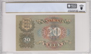 Estonia 20 Krooni 1932 - PCGS 55 PPQ ABOUT UNC