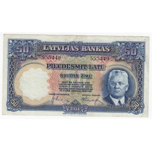 Latvia 50 Latu 1934