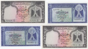 Egypt 25 & 50 Piastres 1961-66 (4)