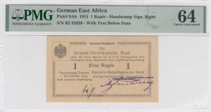 German East Africa 1 Rupie 1915 - PMG 64 Choice Uncirculated