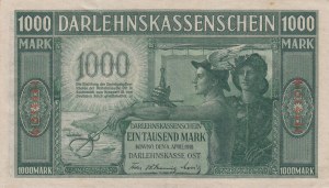 Germany, Kowno (Lithuania / Poland) 1000 Mark 1918