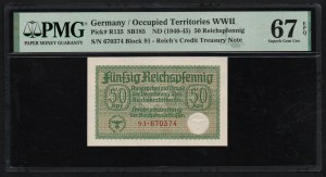Germany 50 Reichspfennig (1940-45) - PMG 67 EPQ Superb Gem Unc